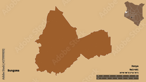 Bungoma  county of Kenya  zoomed. Pattern