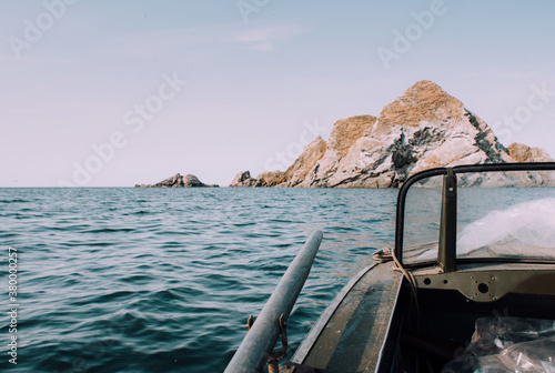 Wallpaper Mural Boat in the Sea Torontodigital.ca