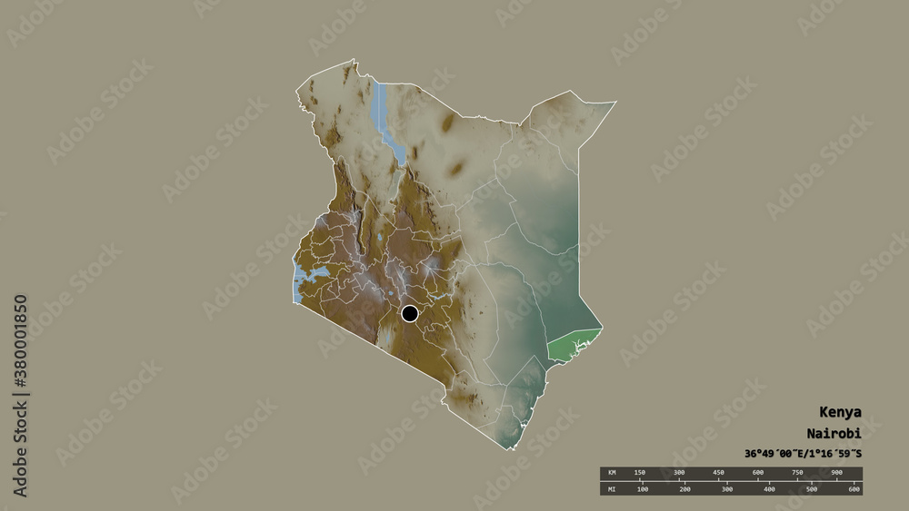 Location of Lamu, county of Kenya,. Relief Location of Lamu, county of Kenya,. Relief