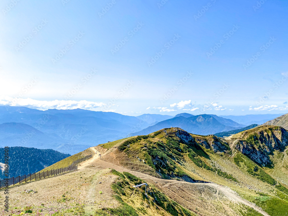 Naklejka premium path on the mountains