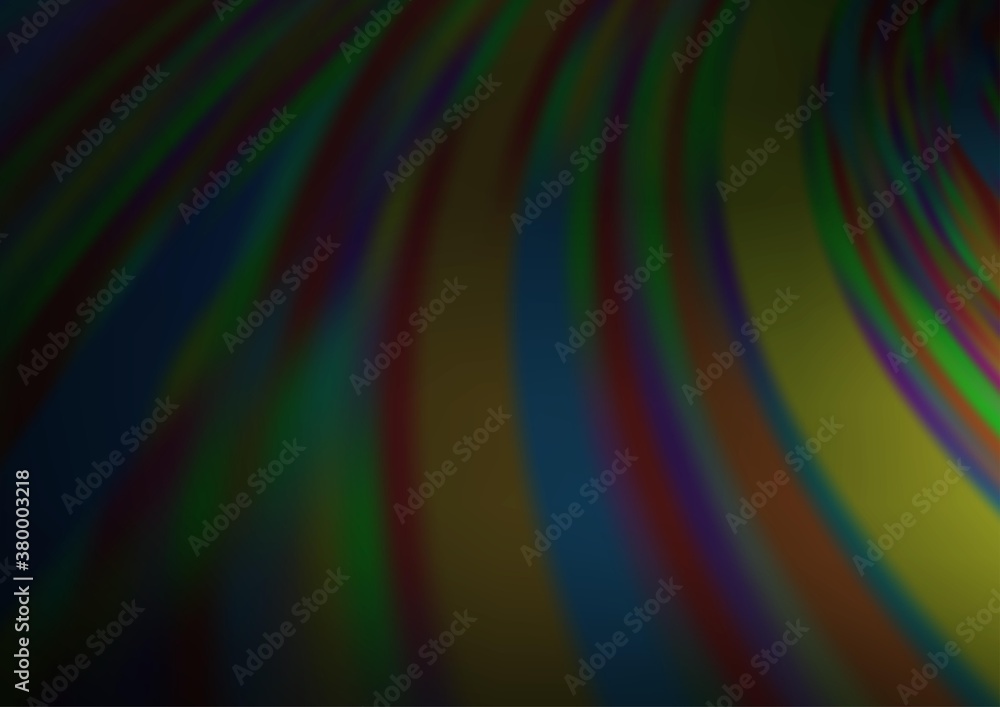 Dark Green vector blurred shine abstract background. Colorful illustration in abstract style with gradient. The blurred design can be used for your web site.