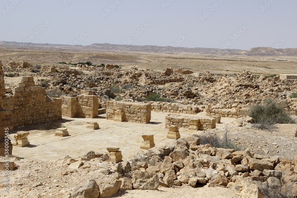 Ruins of ancient city of Shivta, Israel.