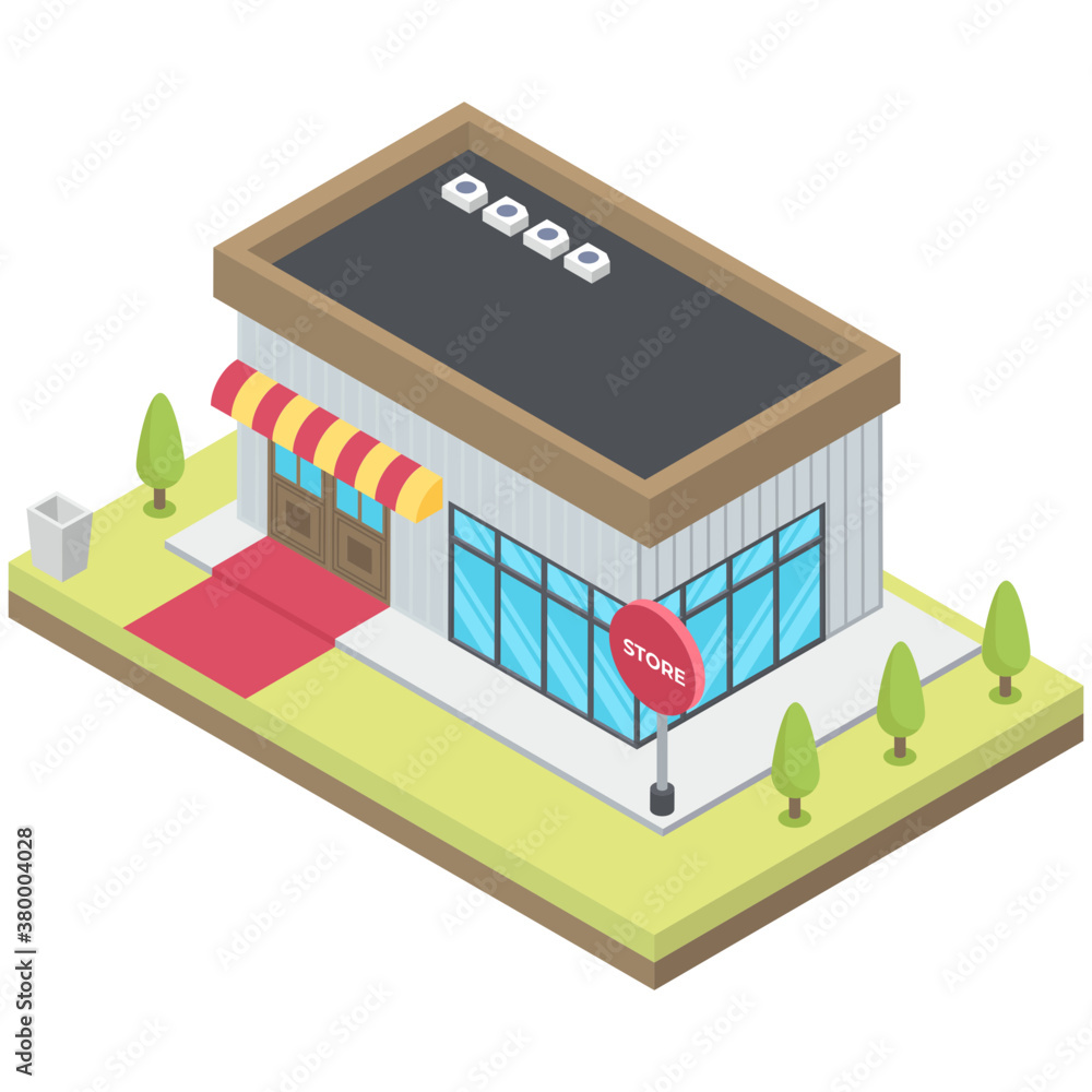 Catholic church architecture in isometric design
Catholic church architecture in isometric design