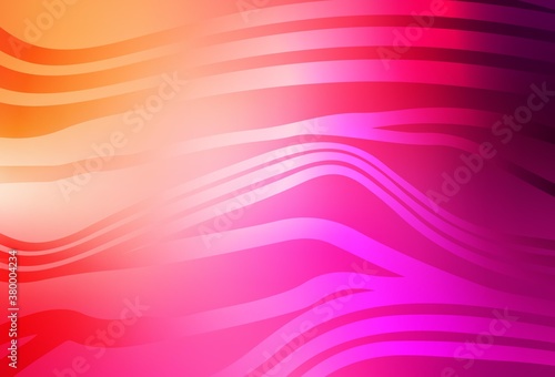 Light Pink, Yellow vector background with lines.