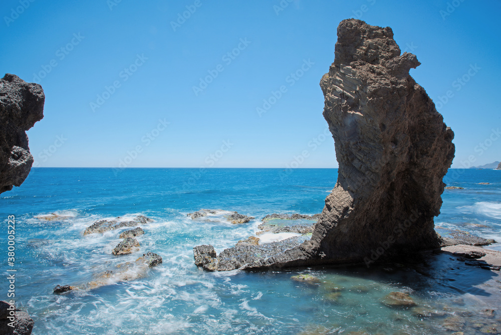 rock in the sea, Mojacar