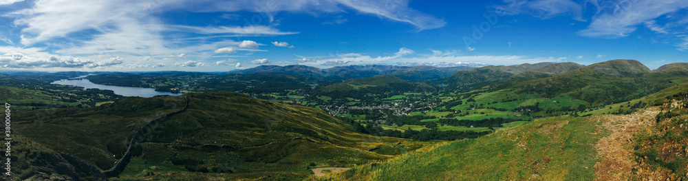 View of Lake Windermere in the Lake District View of Lake Windermere in the Lake District
