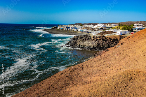 Paisajes del pueblo Golfo Lanzarote