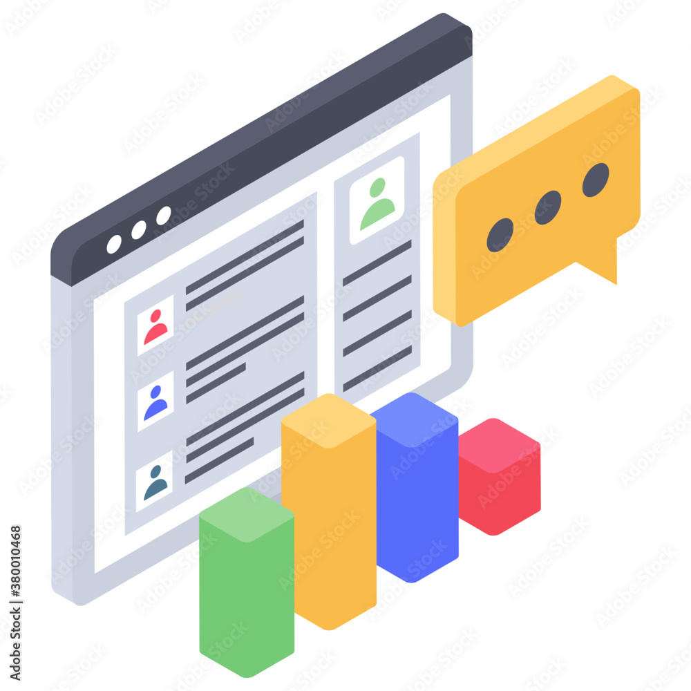Financial website icon design, isometric vector
Financial website icon design, isometric vector