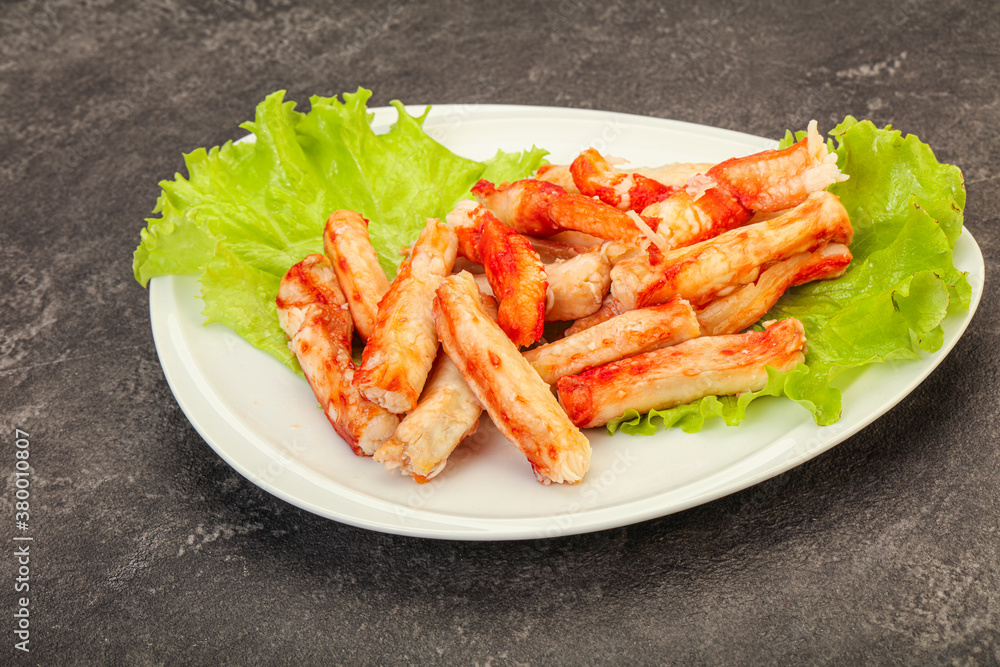 Natural luxury crab meat fillet Natural luxury crab meat fillet