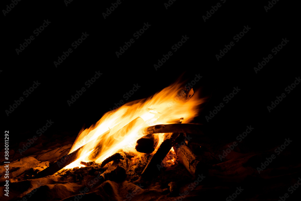 Fire flames collection isolated on black background Fire flames collection isolated on black background