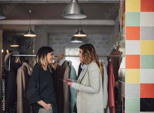 Wallpaper Mural Women Designers Standing in Showroom Torontodigital.ca