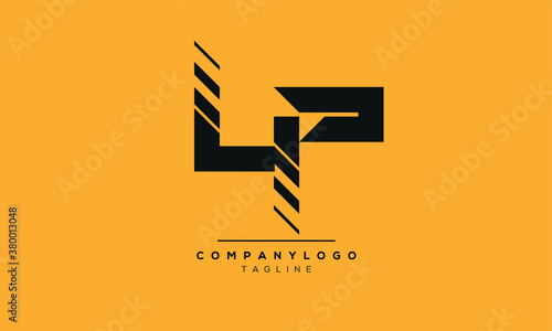 Alphabet letters Initials Monogram logo 4P,P4