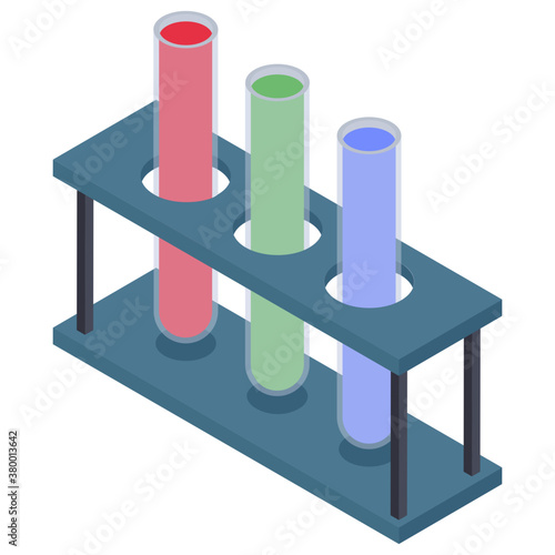 
Lab test tubes  isolated on white background 
