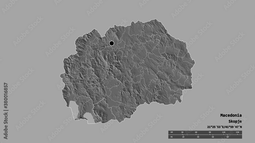 Location of Bitola, municipality of Macedonia,. Bilevel
