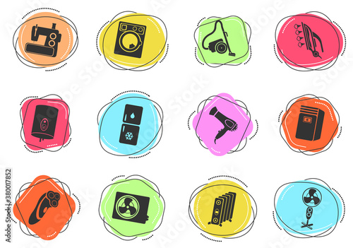 Home applicances simply icons