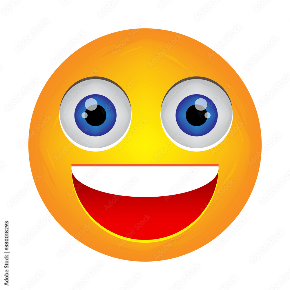 Smiley face. Happy emotion in emoji. Cartoon ball with a smile to the teeth. Nice head. Vector illustration. Stock image. Smiley face. Happy emotion in emoji. Cartoon ball with a smile to the teeth. Nice head. Vector illustration. Stock image.