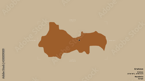 Kratovo - Macedonia. Bounding box. Pattern