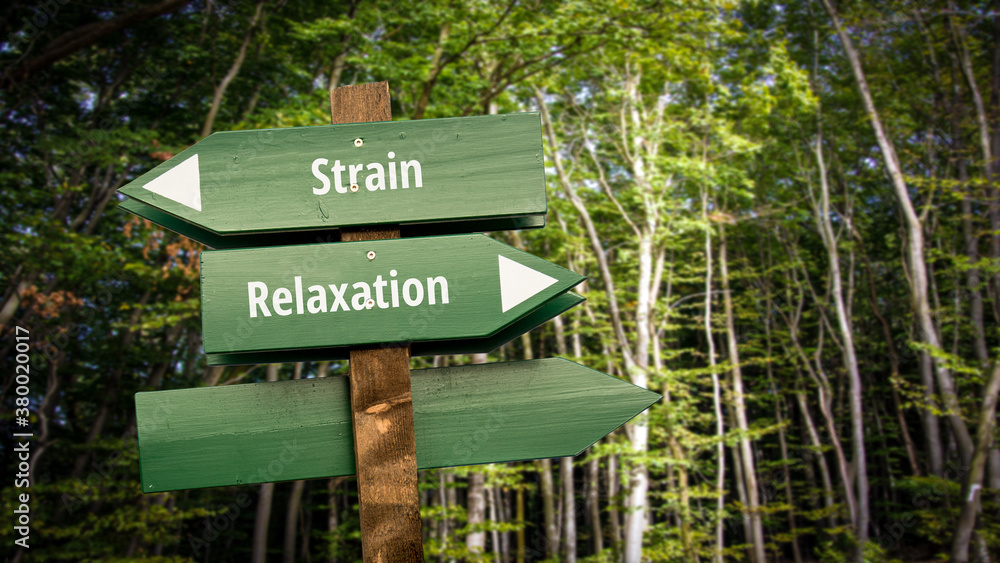 Street Sign to Relaxation versus Strain