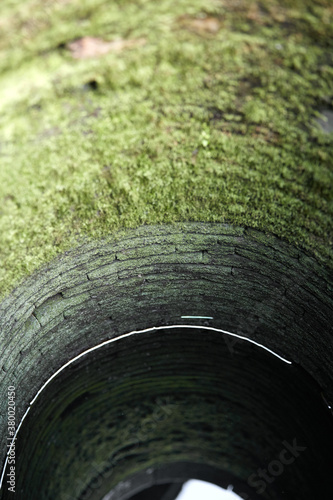 Old water wellhead close-up photo