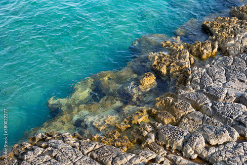 Rocky Mediterranean coastline photo