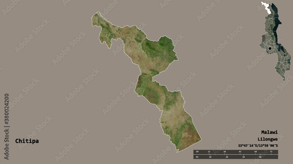 Chitipa, district of Malawi, zoomed. Satellite Chitipa, district of Malawi, zoomed. Satellite