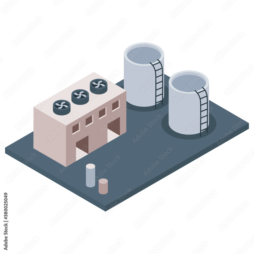 Commercial industry in isometric design
Commercial industry in isometric design