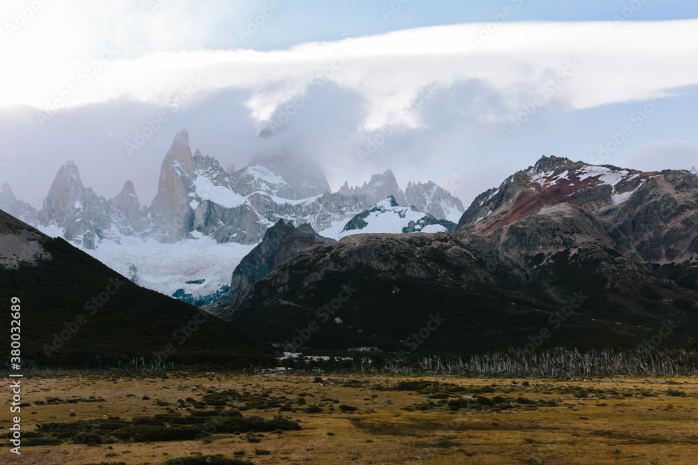 Mountains with clouds in the morning Mountains with clouds in the morning