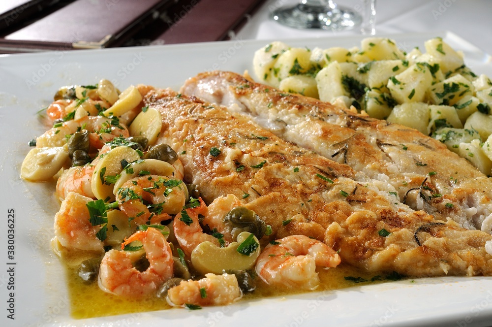Pescada a belle meuniere Pescada a belle meuniere