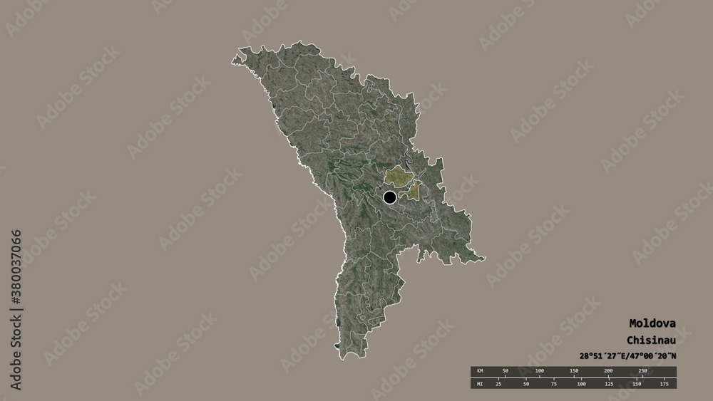 Location of Criuleni, district of Moldova,. Satellite Location of Criuleni, district of Moldova,. Satellite