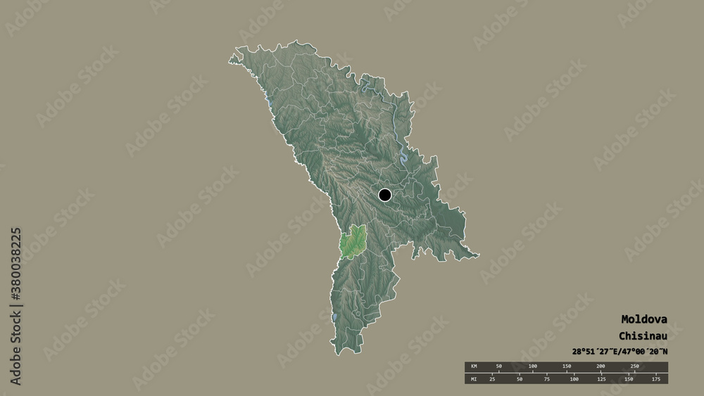 Location of Leova, district of Moldova,. Relief Location of Leova, district of Moldova,. Relief