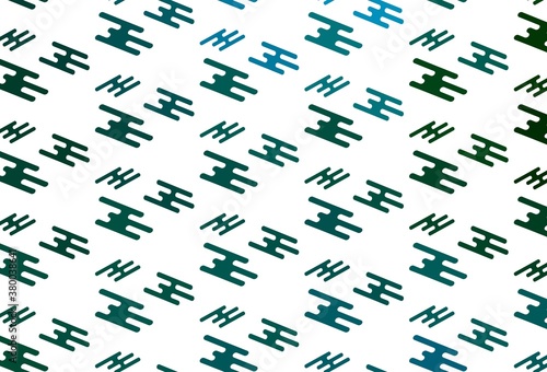 Light Blue  Green vector backdrop with long lines.
