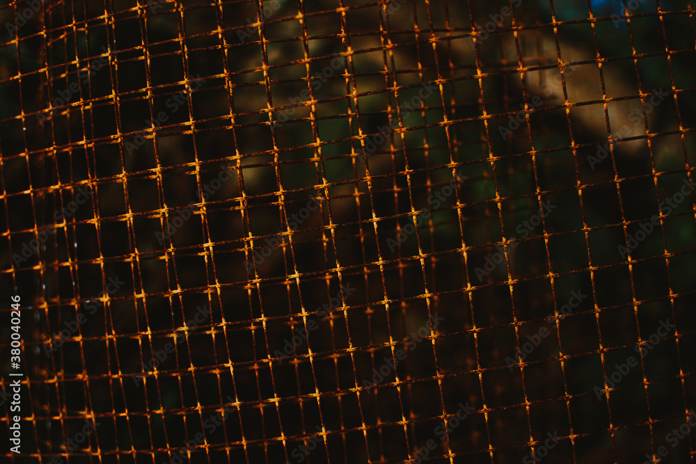 Obraz premium Old and rusty wire mesh texture or background.