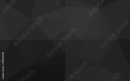 Dark Silver, Gray vector low poly layout. Geometric illustration in Origami style with gradient. New texture for your design.