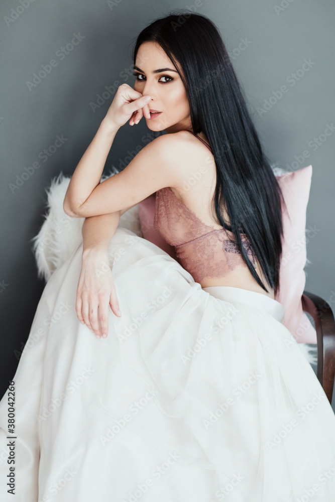 Portrait of fashionable young woman Portrait of fashionable young woman