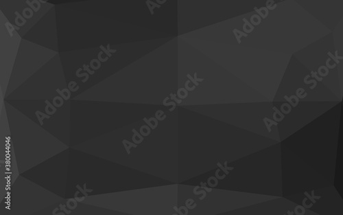 Dark Silver, Gray vector shining triangular pattern. Shining illustration, which consist of triangles. Triangular pattern for your business design.