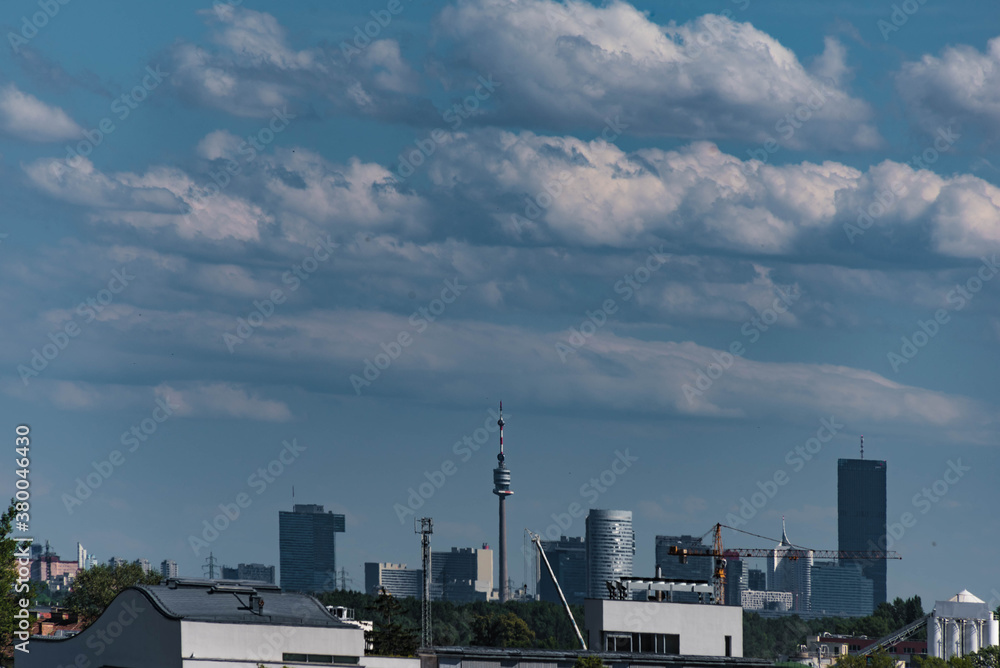 Skyline von Wien Donaustadt