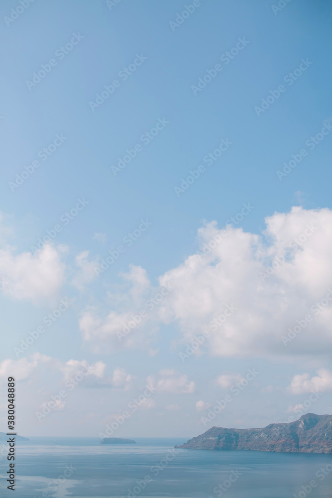 View of blue sky and Mediterranean Sea View of blue sky and Mediterranean Sea