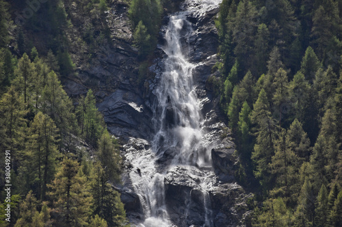 Umbalfälle, Virgental, Wasserfall, Osttirol, Steil, tosen, brausen, Gischt, Naturdenkmal, Nationalpark,  Gefahr, Hohe Tauern, Lasörling, Lasörlinggruppe, Panargenkamm, Hinterbichl, Alm, Islitzer Alm,  photo