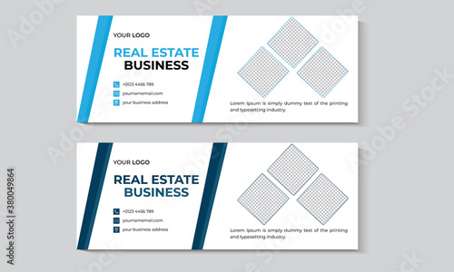 Creative modern facebook cover design template