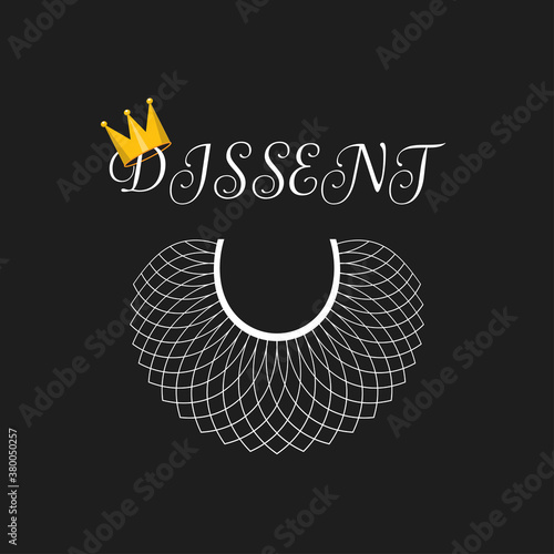  Dissent concept background, banner, poster, sticker, t-shirt design