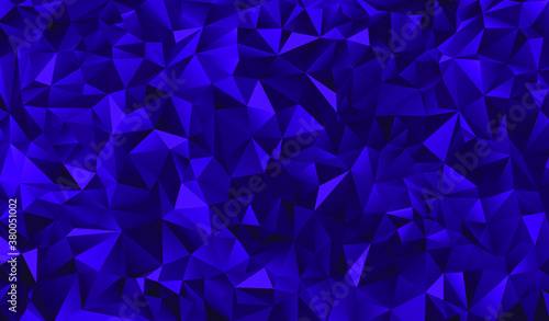 Blue polygonal background. Vector illustration.