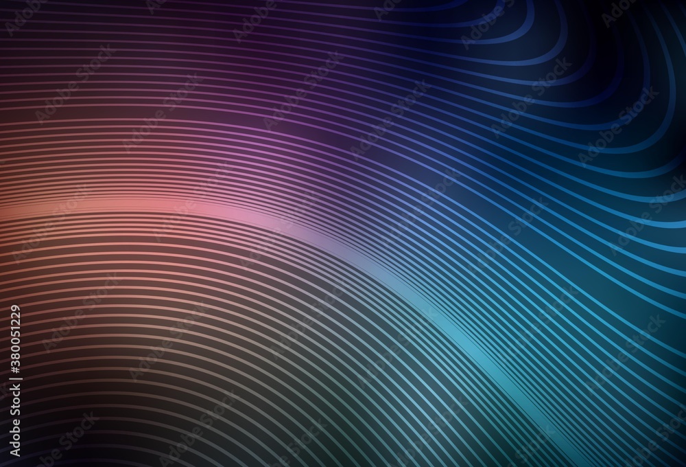 Dark Blue, Red vector template with curved lines. Dark Blue, Red vector template with curved lines.
