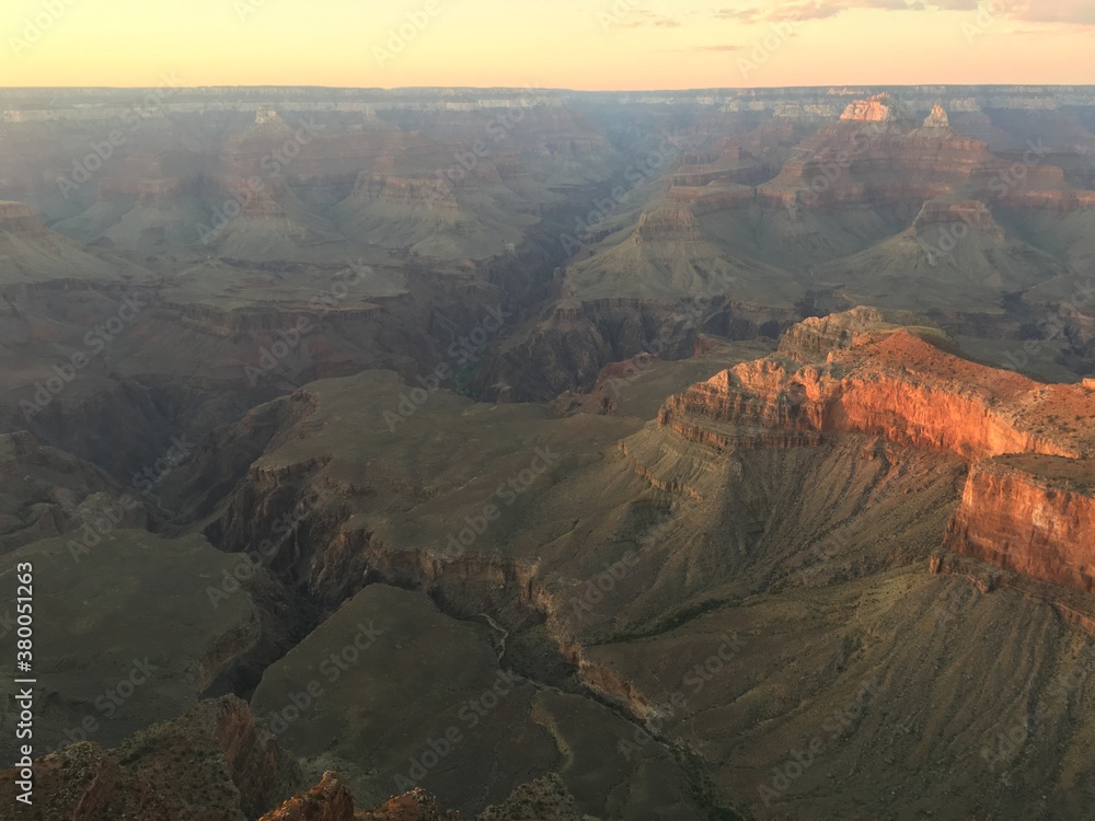 sunset over grand canyon national park