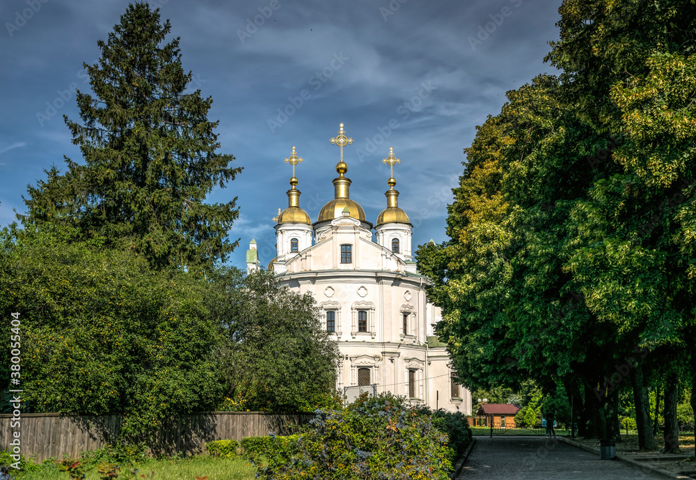 Orthodox church in Poltava against the spring blue sky Orthodox church in Poltava against the spring blue sky