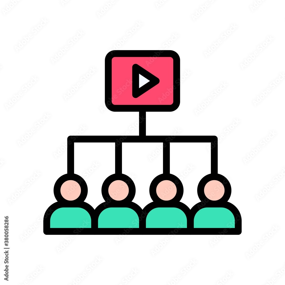 live and streaming related play button with characters or boys with hearts vector with editable stroke, live and streaming related play button with characters or boys with hearts vector with editable stroke,