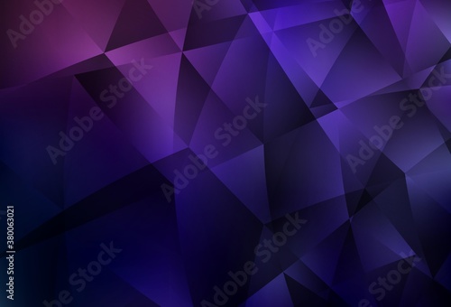 Dark Purple vector abstract mosaic pattern.