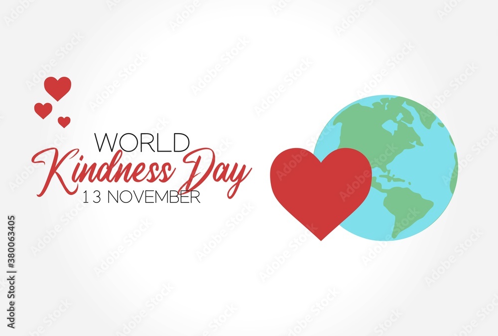 World Kindness Day Vector Illustration. Suitable for greeting card poster and banner.