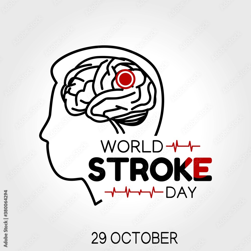 World Stroke Day Vector Illustration. Suitable for greeting card poster and banner. World Stroke Day Vector Illustration. Suitable for greeting card poster and banner.
