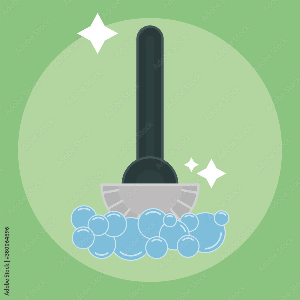 Fototapeta premium Isolated mop icon. Cleaning products icon - Vector