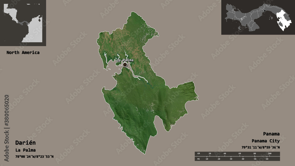 Darien, province of Panama,. Previews. Satellite